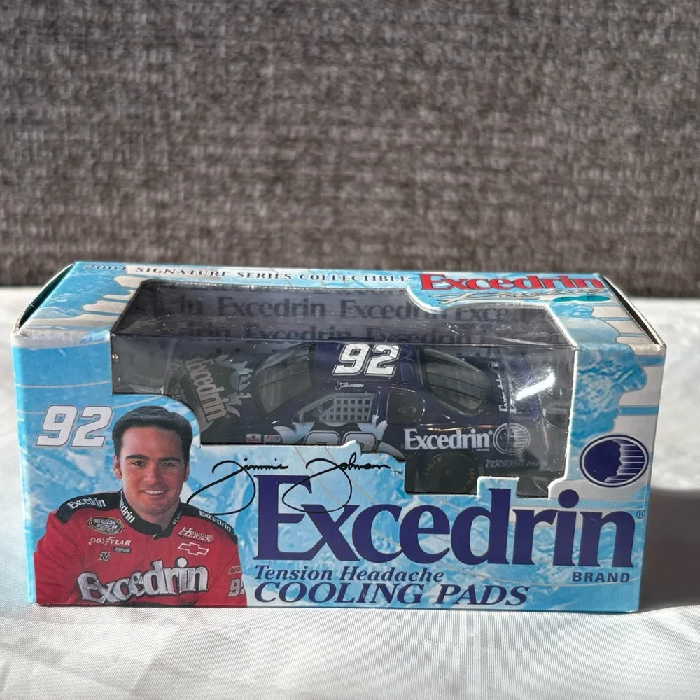 2001 JIMMIE JOHNSON #92 EXCEDRIN  ROOKIE CAR RACING CHAMPIONS COLLECTIBLE NASCAR